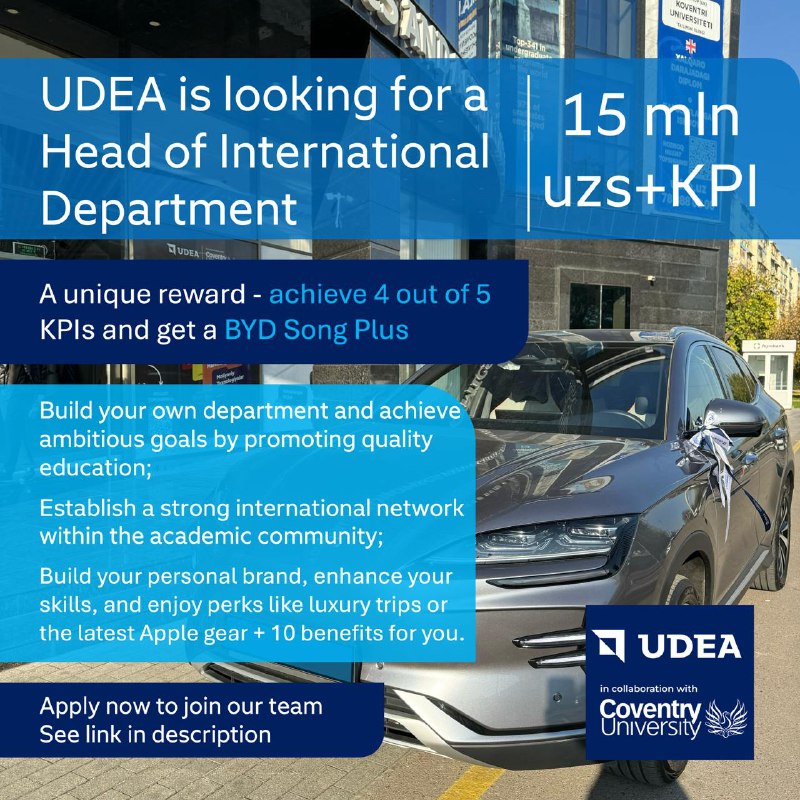 UDEA is looking for a Head …