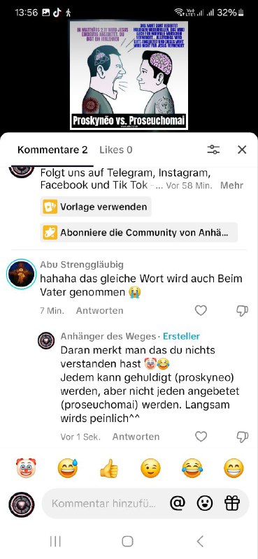 Trinitarischer Tik Tok Talahon mit Leseschwäche.