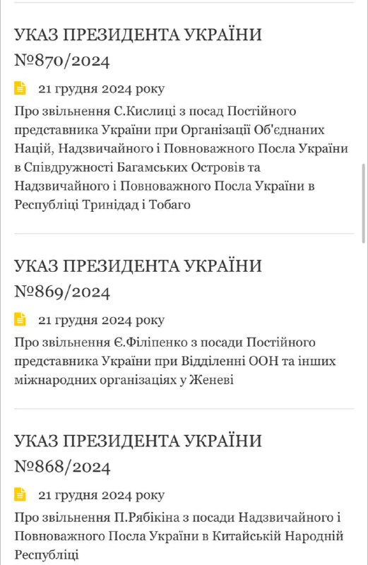 **Сергія Кислицю звільнили з посади постійного …