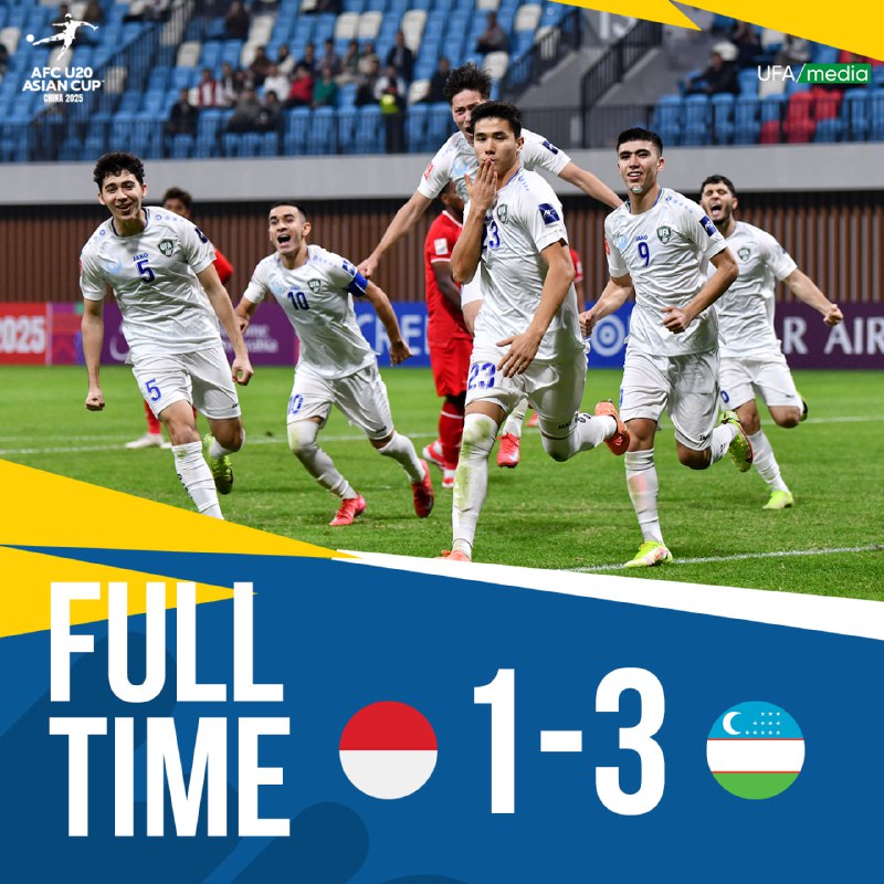 [#FullTime](?q=%23FullTime) Uchrashuv yakunlandi. Jamoamiz guruh bosqichining …