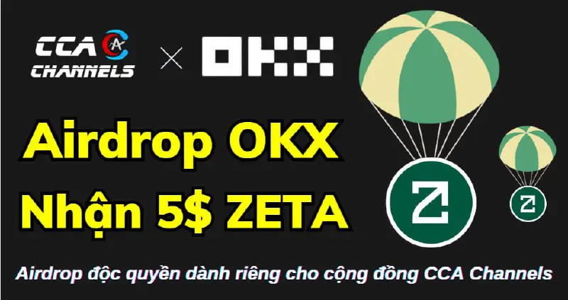 **Airdrop độc quyền CCA Channels x …