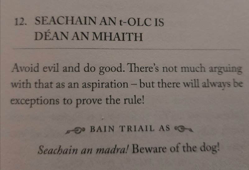 Today's "leann an lae"