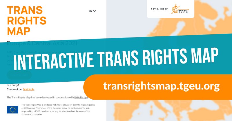 ***🌍*** **Интерактивная** карта о положении транс*людей в Восточной Европе и Центральной Азии в 2024 году от TGEU