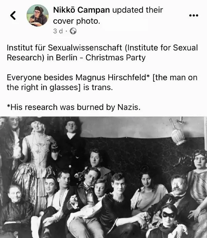 1920年代。柏林性别性向研究所。圣诞节。