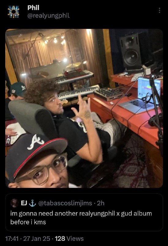 ***RealYungPhil and Gud in the studio***