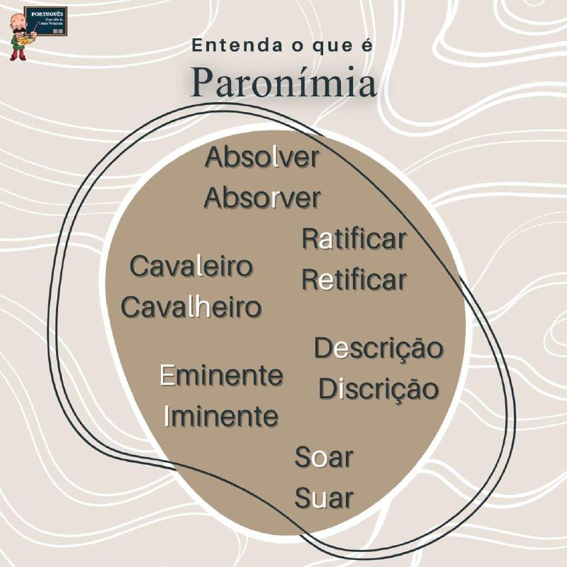 [#GRAMÁTICA](?q=%23GRAM%C3%81TICA) | ***🗒*** A paronímia é …