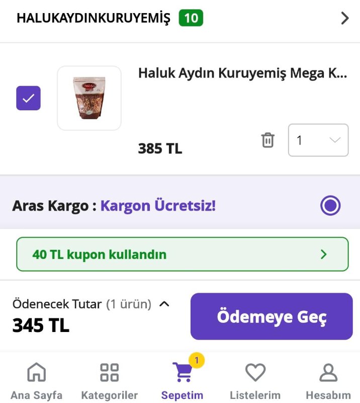 *****🔥*** Haluk Aydın Kuruyemiş Mega Karışık …