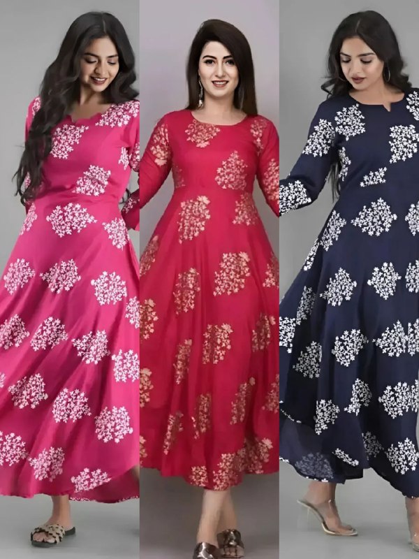 Hot Selling Rayon Ethnic Gowns