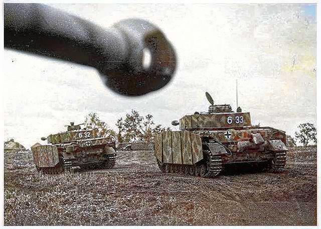 Колонна PzKpfw IV Ausf. Н на …