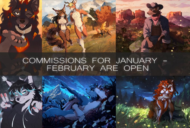 Commissions for January-February are open!