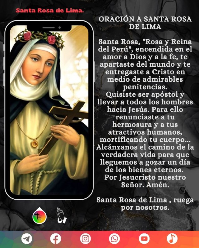 Santa Rosa de Lima, ruega por …