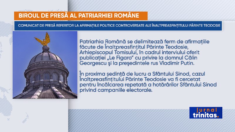 [Comunicat de presă referitor la afirmațiile …