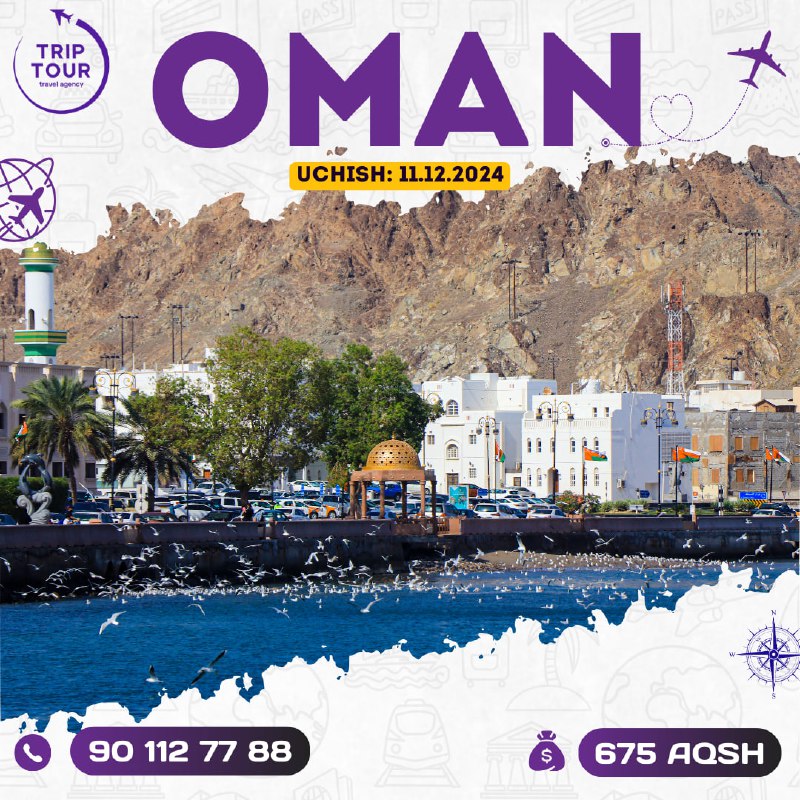 ******🌴*********OMAN (SALALA)*********🌴************✈️*********Uchish: 11.12.2024