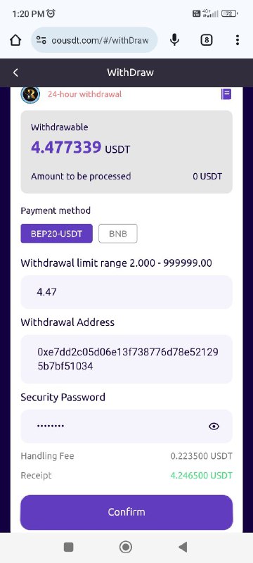 TRON USDT EARNING HUB