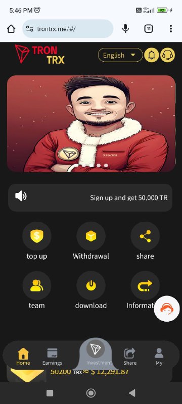 TRON USDT EARNING HUB