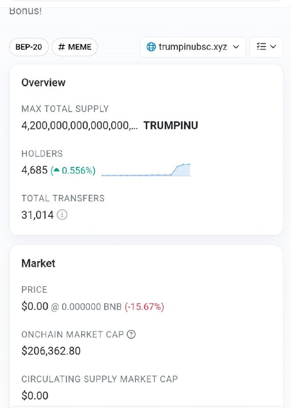 [#TRUMPINU](?q=%23TRUMPINU) JUST SURPASSED +4600 HOLDERS. NEXT …