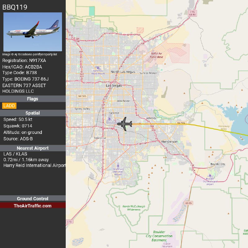 Vance's Charter Jet (N917XA) Landed in …