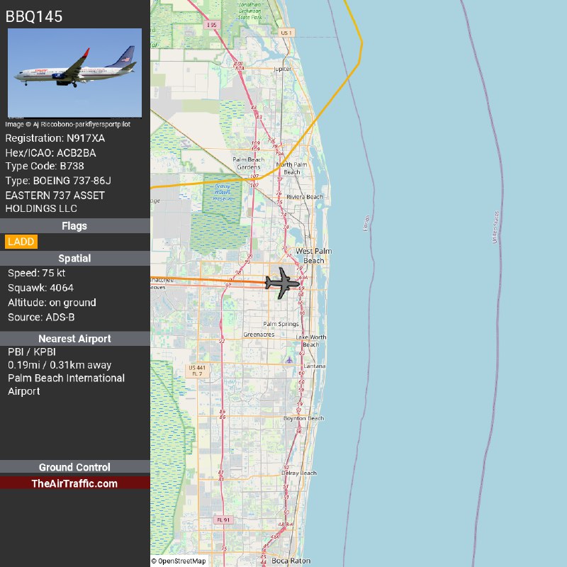 Vance's Charter Jet (N917XA) Landed in …