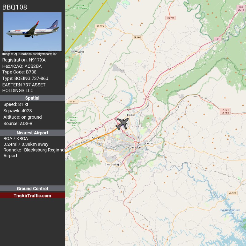 Vance's Charter Jet (N917XA) Landed in …