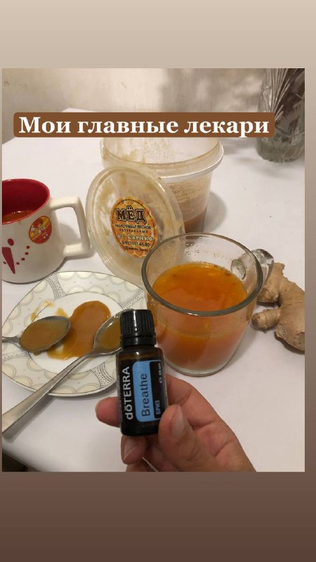 Морс из облепихи, клюквы, имбиря, черного …