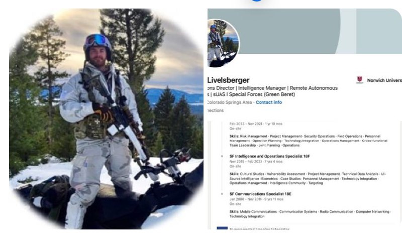 Matthew Livelsberger, 37 anni, identificato come …