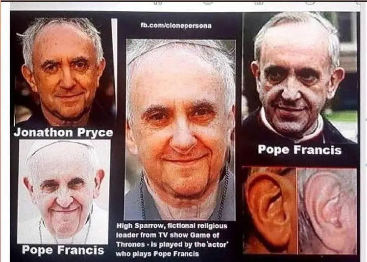 — WHEN U KNOW U KNOW — ACTOR JONATHON PRYCE IS PLAYING POPE FRANCIS — WHITE HATS IN CONTROL —