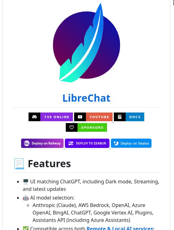 ***🖥*** [LibreChat](https://github.com/danny-avila/LibreChat) — это полностью открытая …