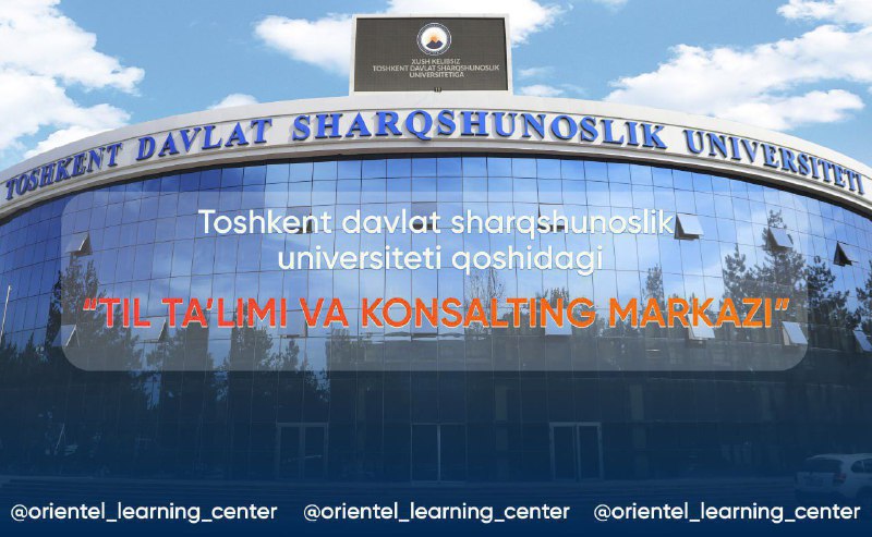 ***🔊*** Toshkent davlat sharqshunoslik universiteti huzuridagi …