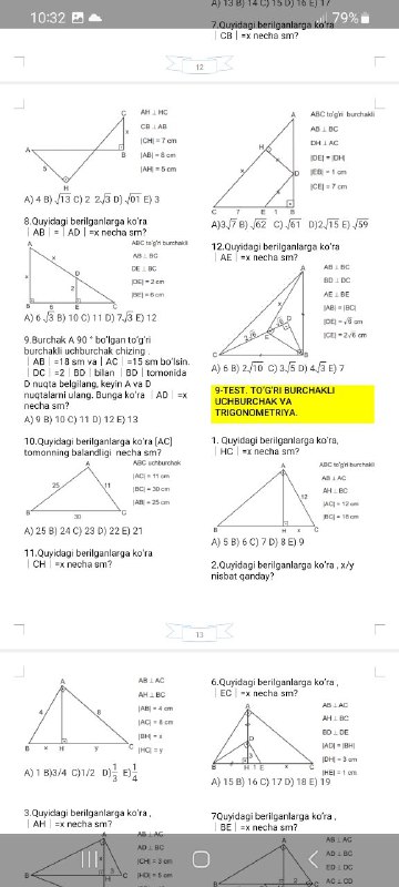 Geometriya tarjima kitob