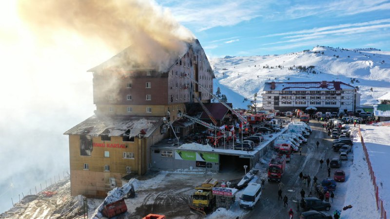 **Kartalkaya Kayak Merkezi'nde otel yangını faciası: …