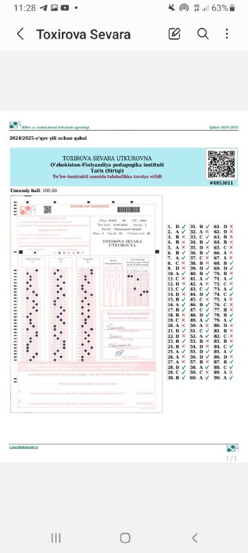 ***📊***Shogirdlarimiz natijalari!