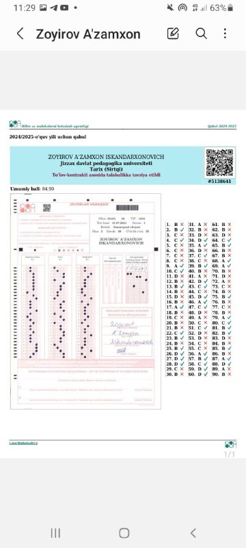 ***📊***Shogirdlarimiz natijalari!