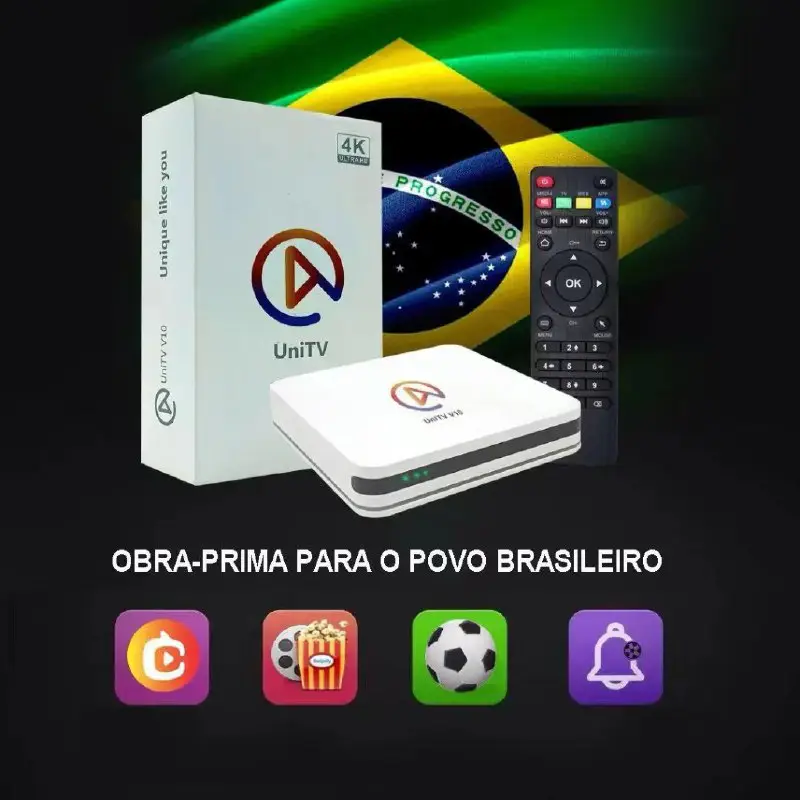 *****⚡******⚡******⚡***TV Box V10 com UNITV Vitalício …