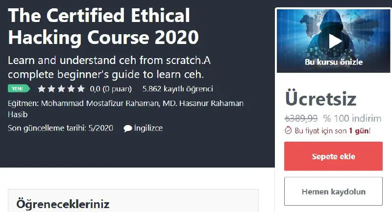 The Certified Ethical Hacking Course 2020