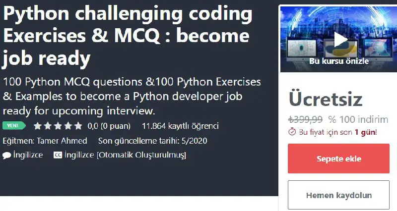 Python challenging coding Exercises &amp; MCQ …