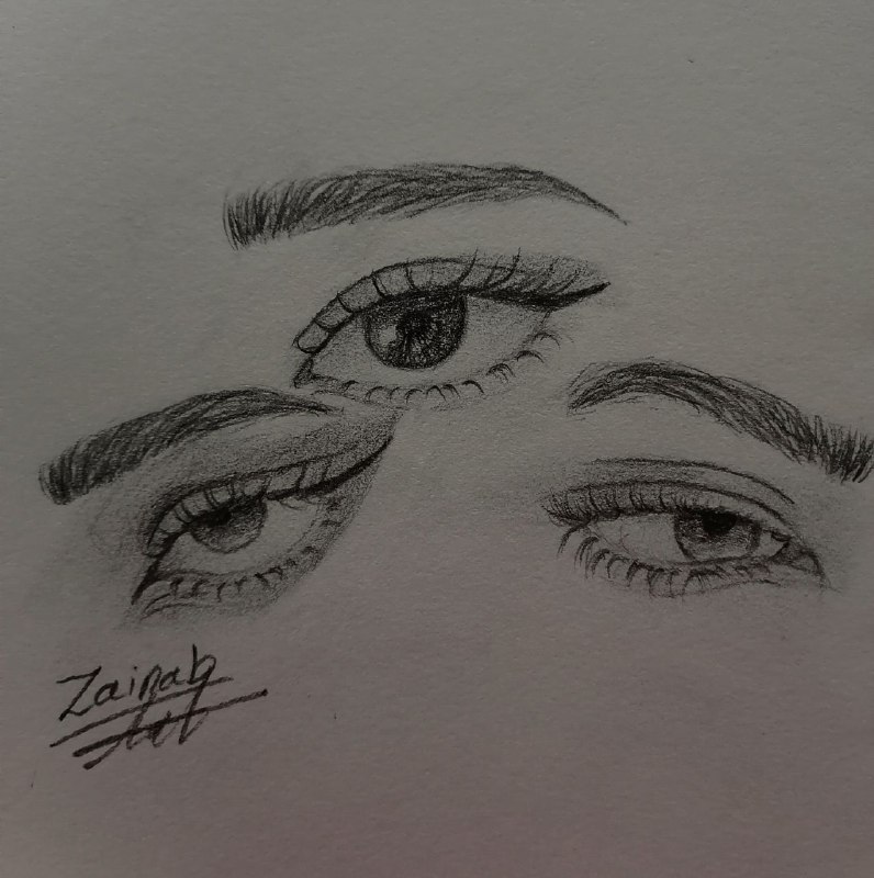 سكتش رسم العين