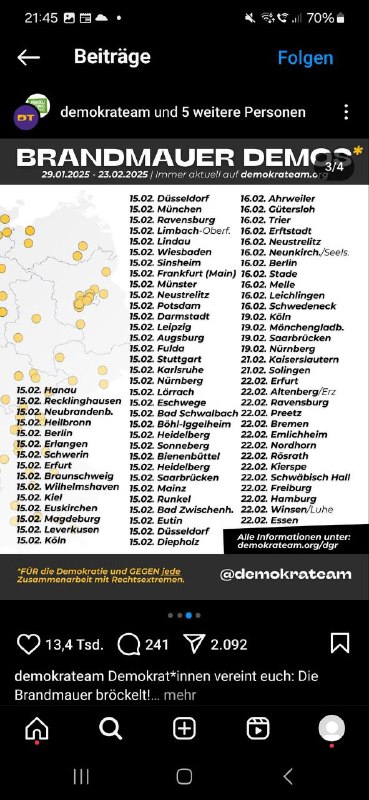 Wer viel Freizeit hat der Demokalender …