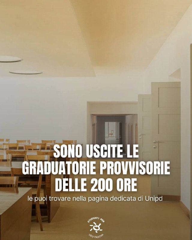 [Sono uscite le graduatorie provvisorie delle …