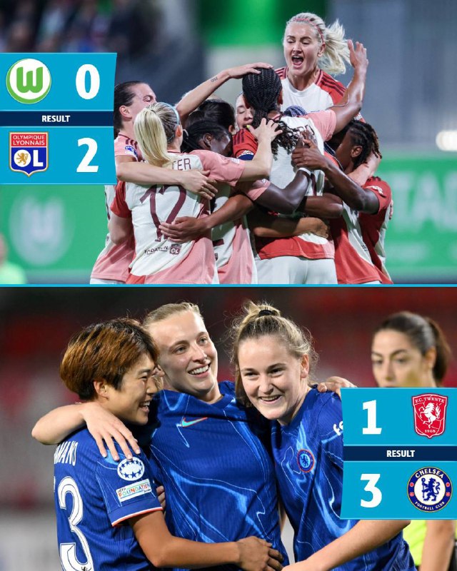 Lyon and Chelsea make it two …