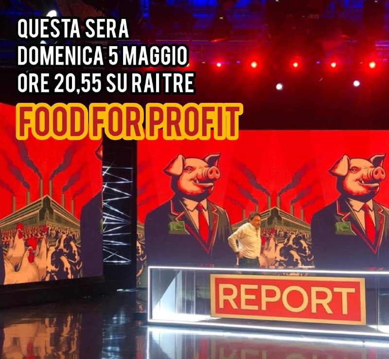 FOOD FOR PROFIT - STASERA ORE …