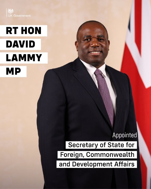 The Rt Hon David Lammy MP …