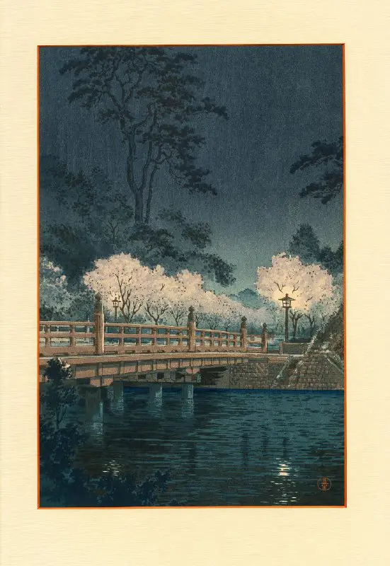 "Benkei Bridge", by Tsuchiya Koitsu (1933)