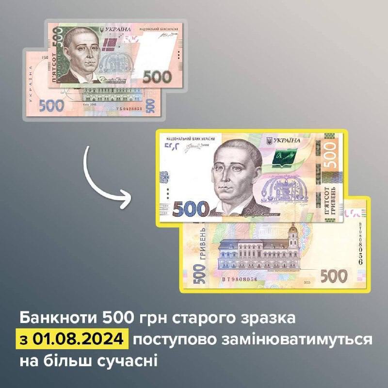 **В Україні зникнуть банкноти 500 грн …