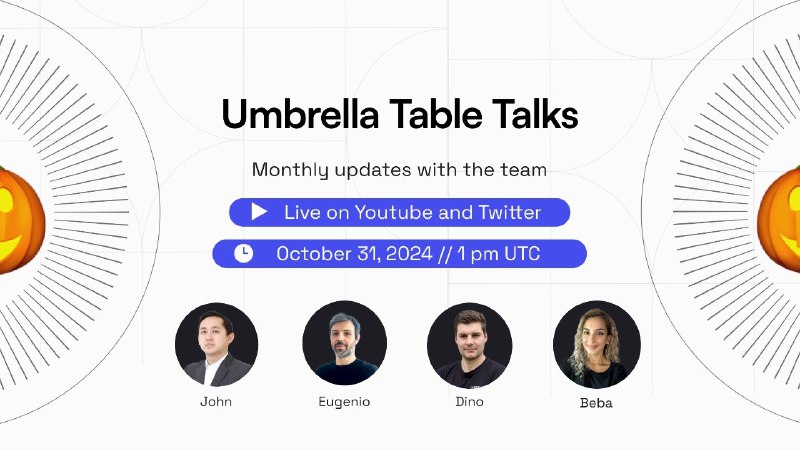 ***☂️*** **Umbrella Tabletalks — October ***☂️*****