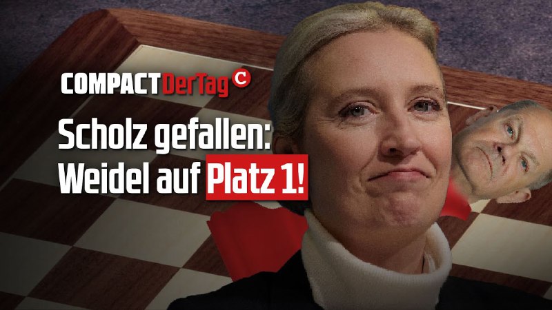 Scholz gefallen: Weidel auf Platz 1!***💥***