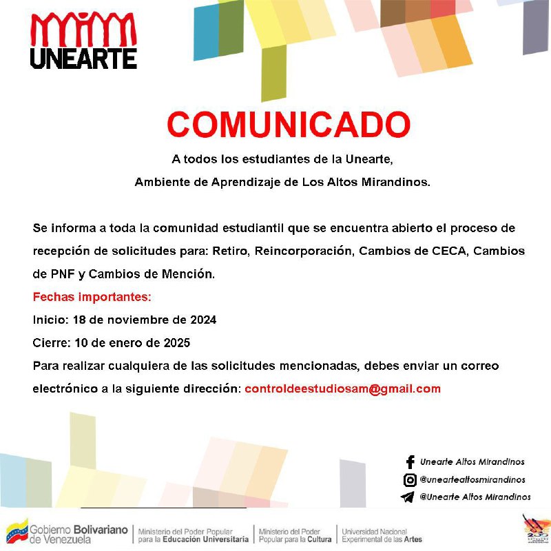 Comunicado!!