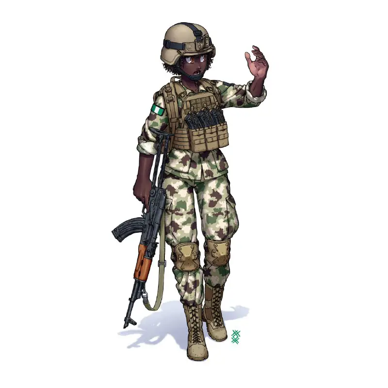 Nigerian M14 arid camouflage uniform