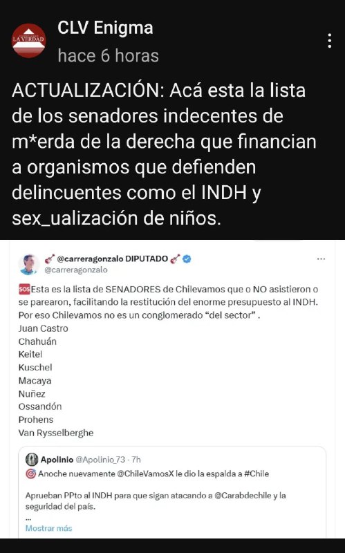 Esta es la misma derecha que …