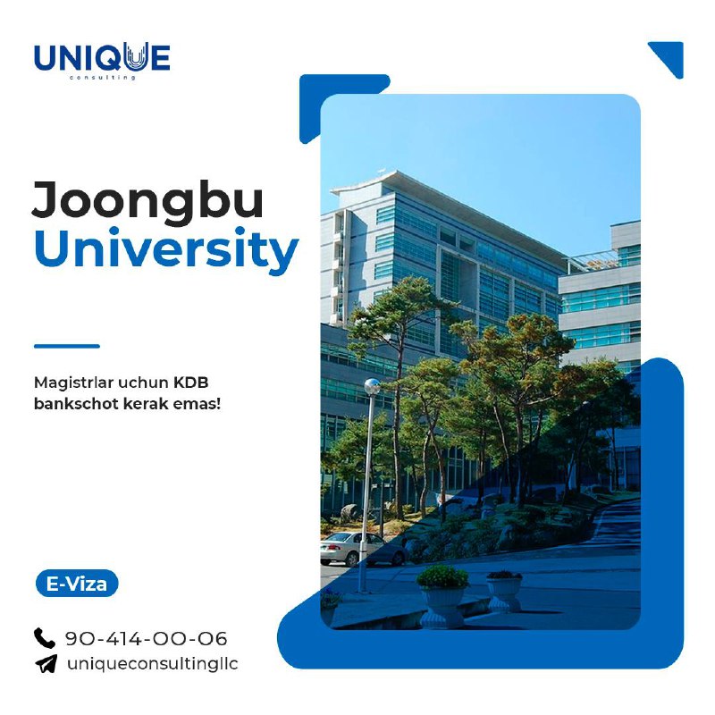 ***⭕️******⭕️******⭕️*****Joongbu universiteti bahorgi qabul!