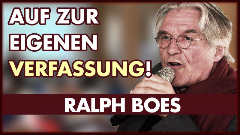 **Ralph Boes: Unsere eigene Verfassung durch …